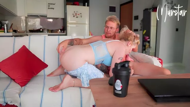 Tattooed MILF Fucks With An Inexperienced Stepson