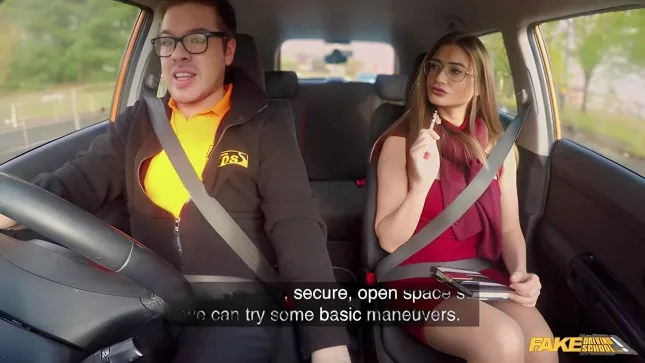 A Man In A Car Fucked A Cutie And Finished Inside