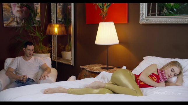 Blonde Skinny Girl Moans From Gentle Sex